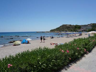 Řecko, Rhodos, pláž Faliraki