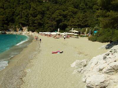 Řecko, Skopelos, Pláž Kastani