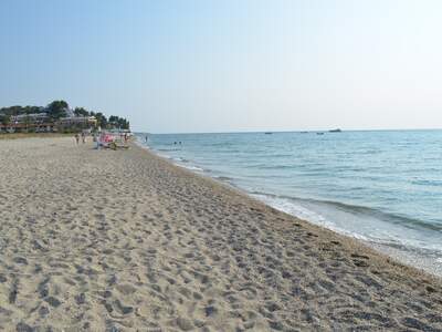 Řecko, Fourka, Pláž v letovisku