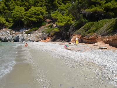 Řecko, Skopelos, Pláž Milia