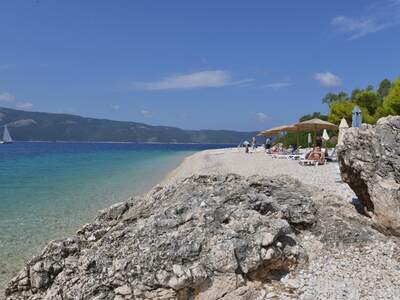 Řecko, Ithaka, Pláž Aspros Gialos