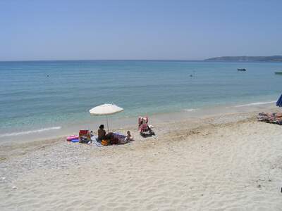 Řecko, Kefalonie, Pláž v letovisku Lourdas