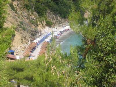 Řecko, Skopelos, pláž Stafilos