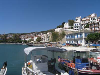 Řecko, Skopelos, Město