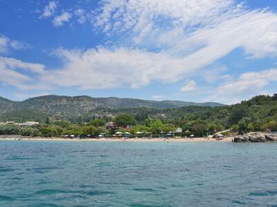 Řecko, Sivota, Pláž Galikos Molos (městská pláž)