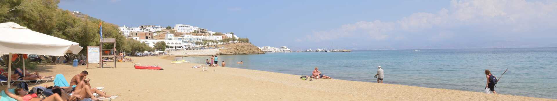 Řecko, Paros, Pláž pod penzionem Deep Blue