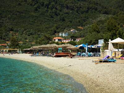 Řecko, Skopelos, pláž Panormos