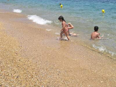 Řecko, Kefalonie, Pláž před ubytováním Summer Sun