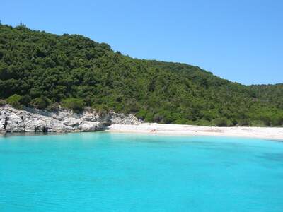 Řecko, Paxos, Antipaxos pláže, Pláž Vrika