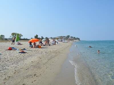 Řecko, Fourka, Pláž v letovisku