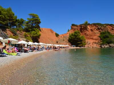 Řecko, Alonissos, Pláž Kokkino Castro