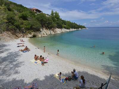 Řecko, Ithaka, Pláž Schinari, Blíž k Frikes