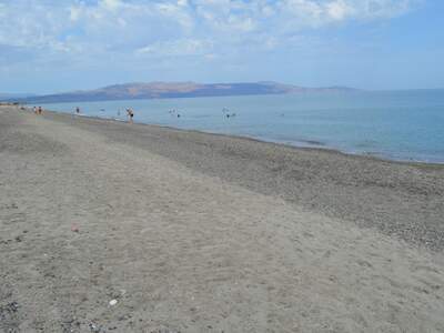 Řecko, Kréta, Pláž u ubytování Chrisselen