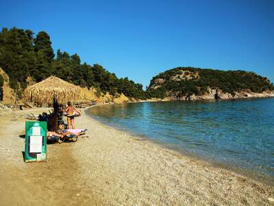 Řecko, Skopelos, pláž Stafilos