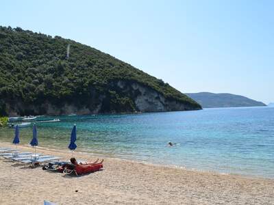 Řecko, Lefkada, Pláž Desimi 