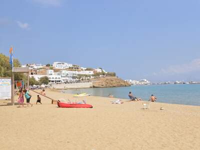 Řecko, Paros, Pláž pod penzionem Deep Blue