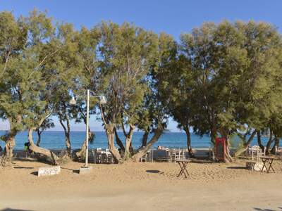 Řecko, Paros, Pláž pod penzionem Deep Blue