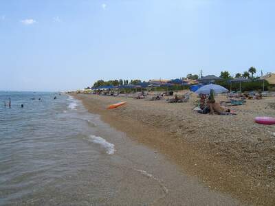 Řecko, Kefalonie, Pláž před ubytováním Summer Sun