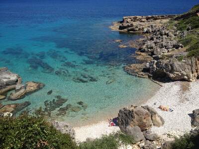 Řecko, Kefalonie, Pláže v okolí letoviska Skala