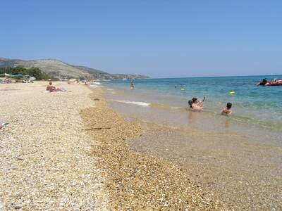 Řecko, Kefalonie, Pláž před ubytováním Summer Sun