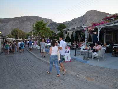 Řecko, Santorini, Letovisko Kamari