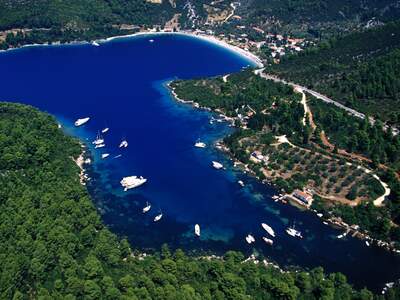 Řecko, Skopelos, pláž Panormos